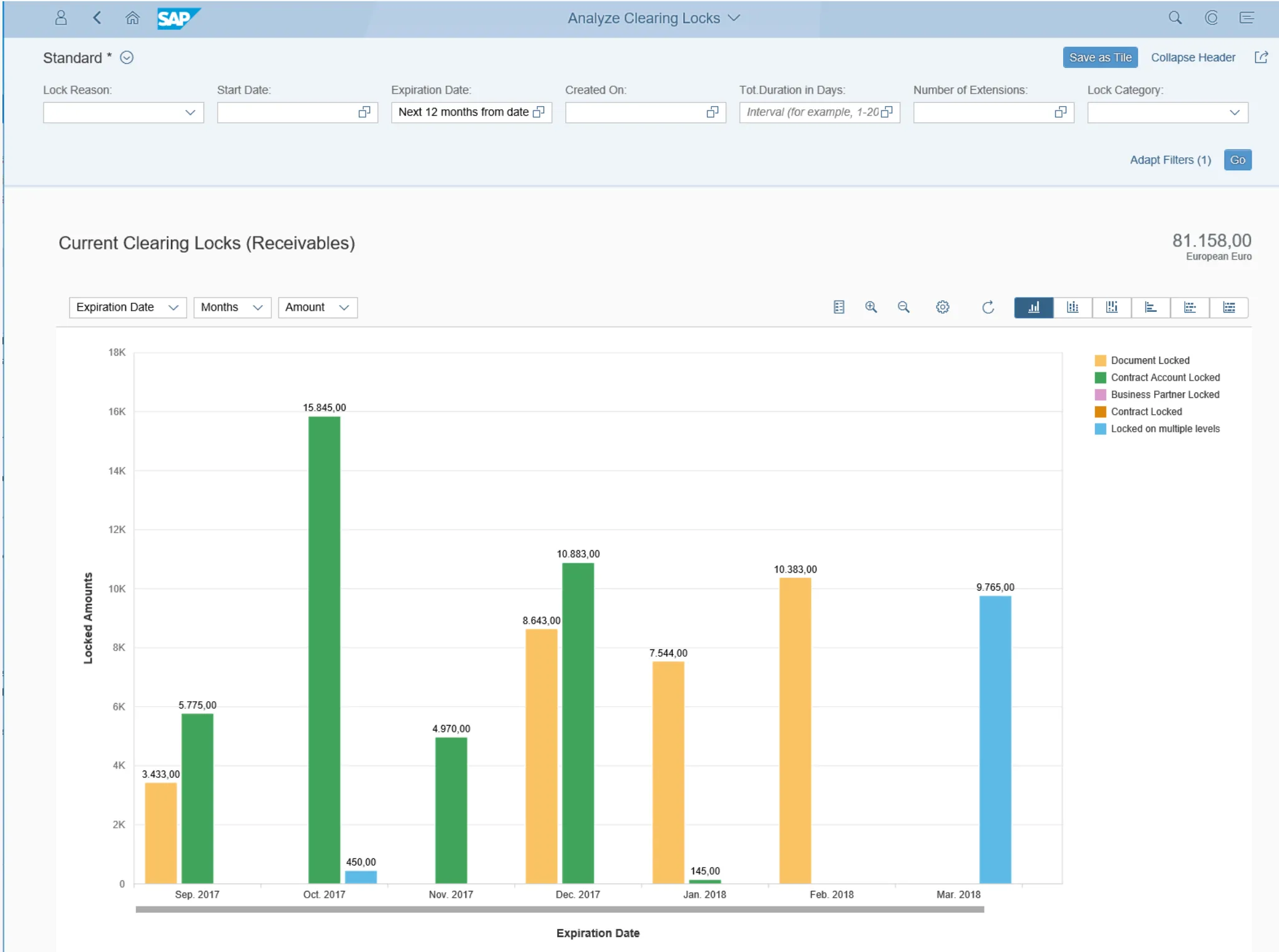 Analyze Clearing Locks F1653 sample screen