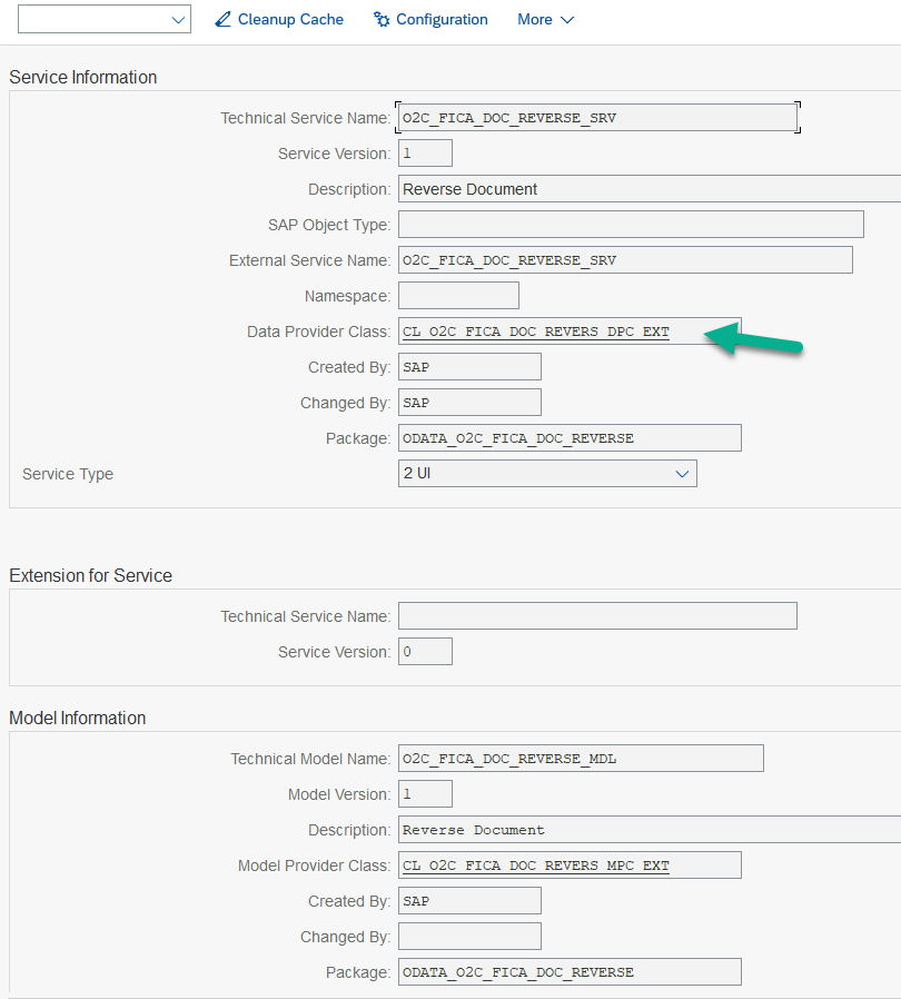 Data provider class CL_O2C_FICA_DOC_REVERS_DPC_EXT